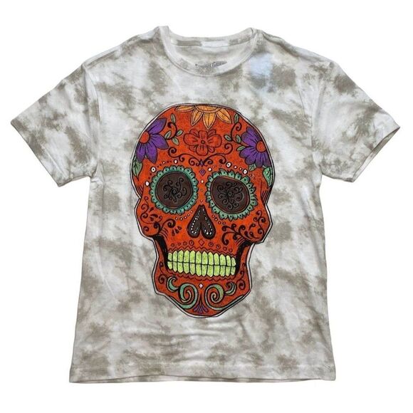 Fosforos Galileo Day Of The Dead Top Women's SMALL Dia De Los Muertos Skull NWOT - Picture 1 of 8